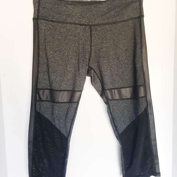 Andrew Marc Leather And Mesh Leggings - Picture 5 of 6